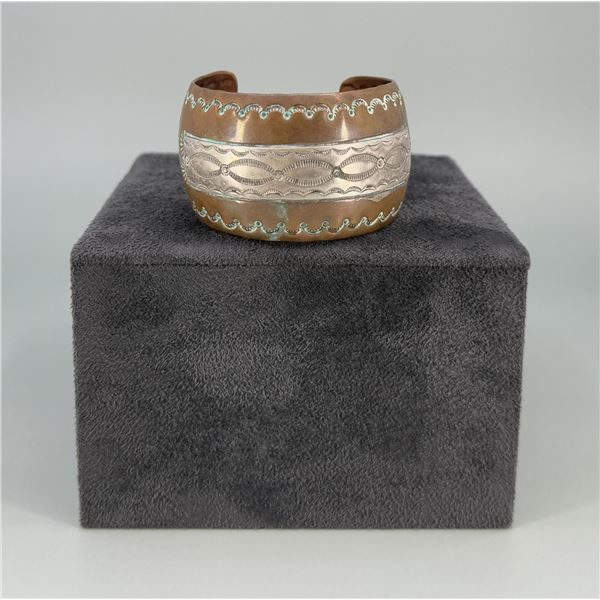 Robert Little Navajo Sterling Copper Bracelet