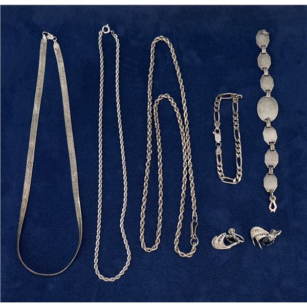 Assorted Sterling Silver Jewelry