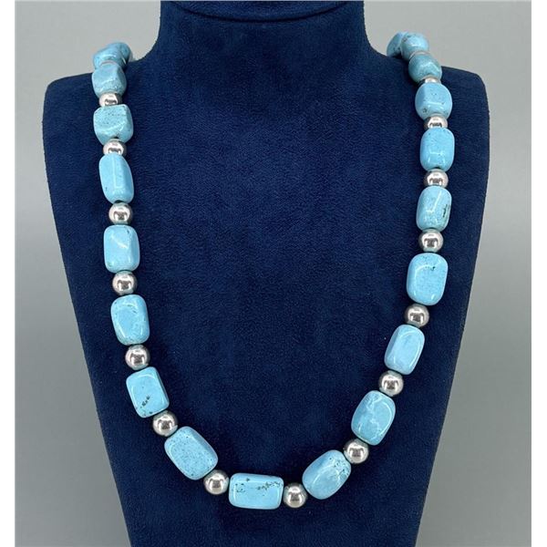 Blue Howlite Southwest Necklace