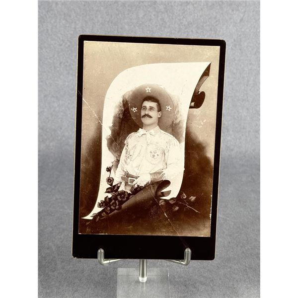 Post Mortem Cowboy Gunfighter Cabinet Photo