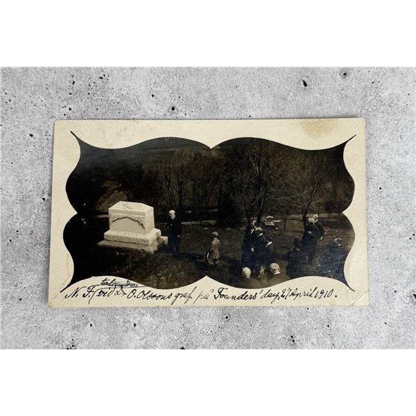 1910 Illinois Graveyard RPPC Postcard