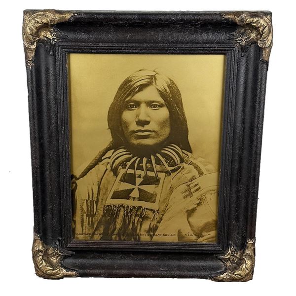 LA Huffman Montana Orotone Indian Photo