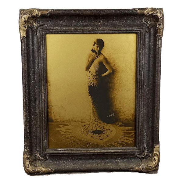 Edward Curtis Anna Mae Wong Orotone Photo