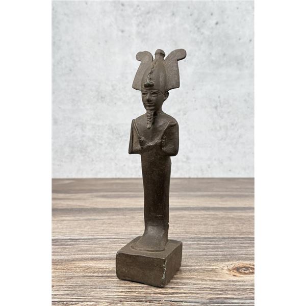 Antique Egyptian Bronze Standing Osiris