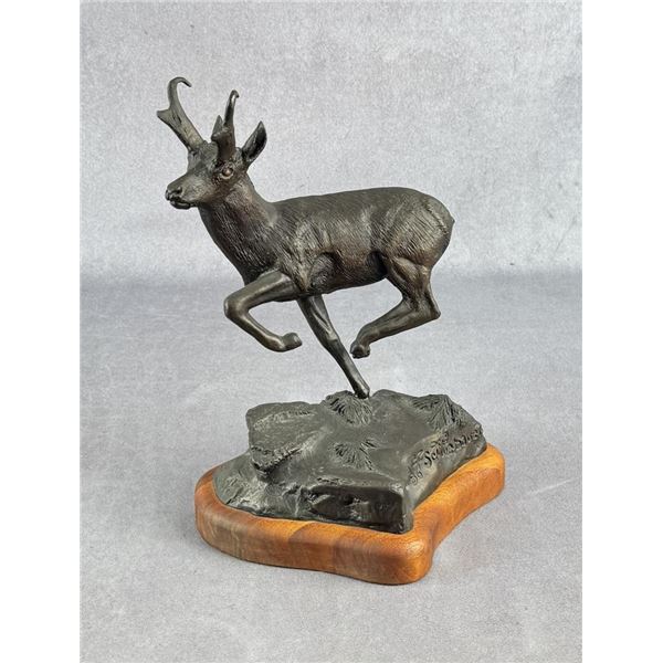 Lyle Schwabauer Pronghorn Antelope Bronze