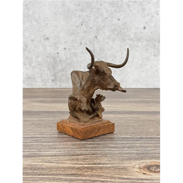 Jason Scull Cactus Calf Longhorn Bronze