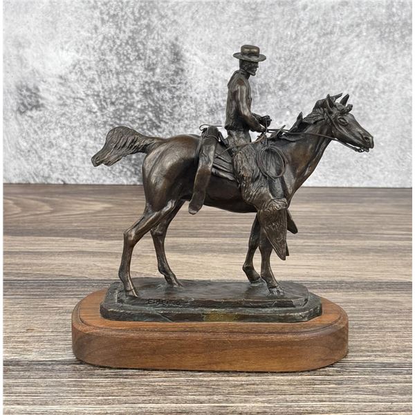 Earle Erik Heikka Winter Cowboy Bronze