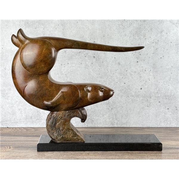 Tim Cherry Otter Motion Bronze