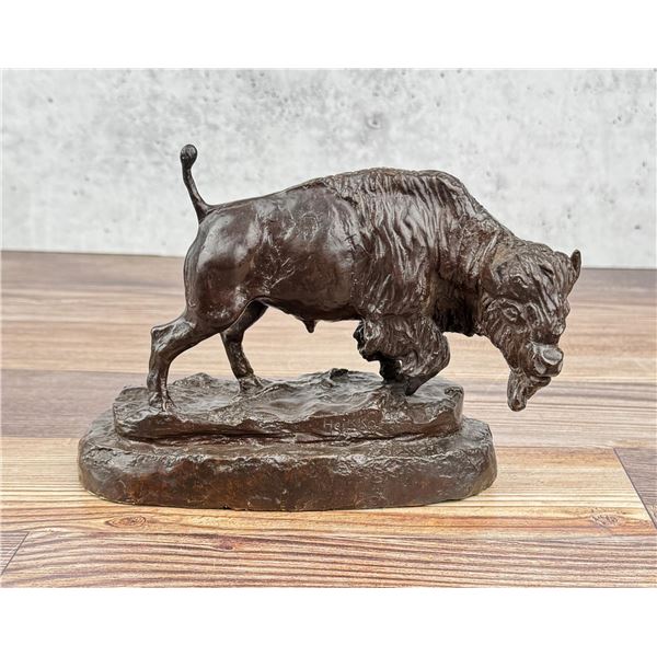 Earle Erik Heikka Montana Buffalo Bronze