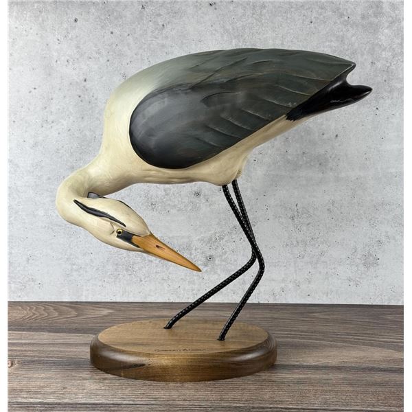 Gordon Alcorn Big Sky Carvers Wood Blue Heron