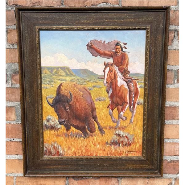 Jesse W Henderson Montana Oil Painting