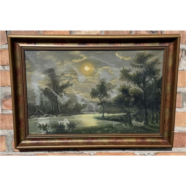 Antique Oil on Canvas Painting