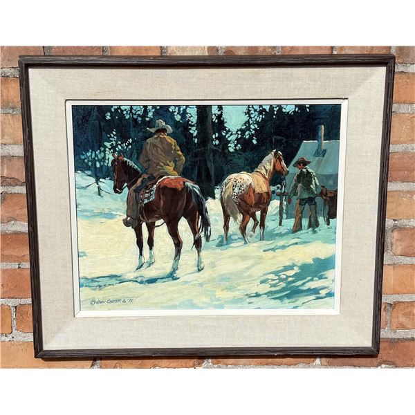 Gary Carter Montana Oil on Board Painting