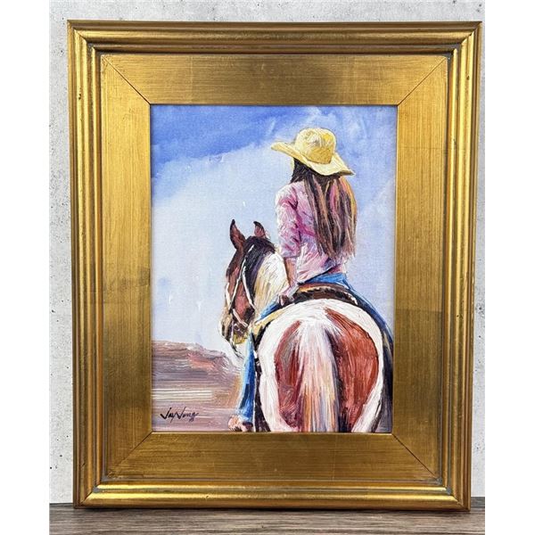 Jay Jung Cowgirl Painting