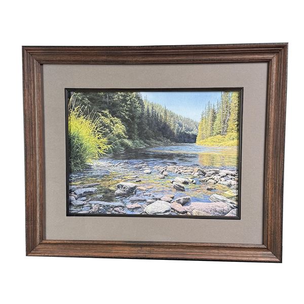 Jessica Bryant Idaho River Watercolor Painting