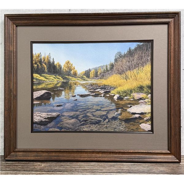 Jessica Bryant Idaho River Watercolor Painting