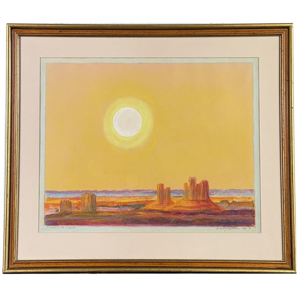 Emil Bisttram Taos New Mexico Pastel Drawing