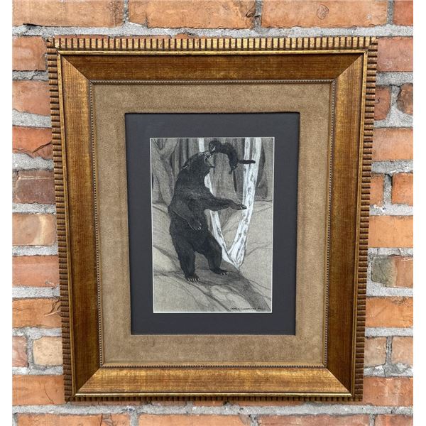 Charles Livingston Bull Black Bear Illustration