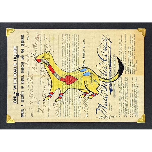 Lyle Omeasoo Blackfeet Montana Ledger Painting