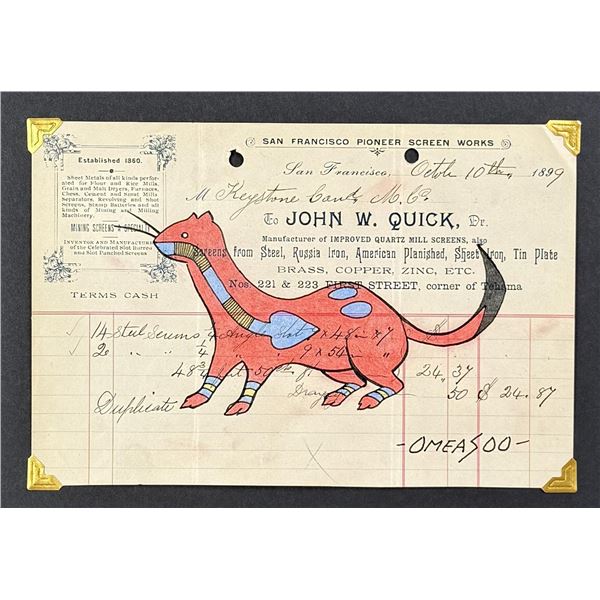 Lyle Omeasoo Blackfeet Montana Ledger Painting