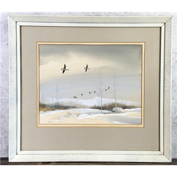 Tom Sander Montana Gouache Painting