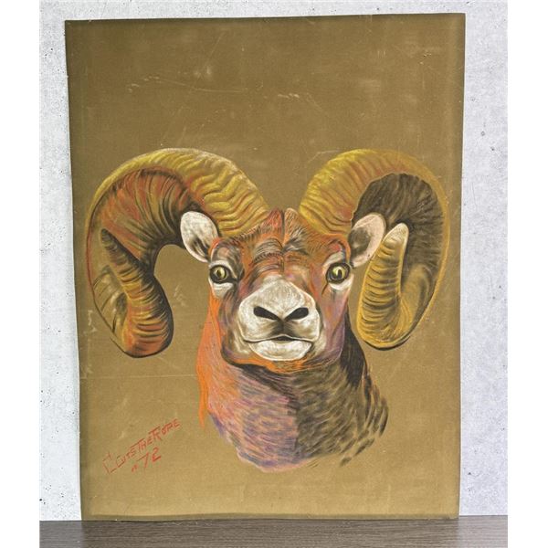 Clarence Basil Cuts the Rope Montana Pastel