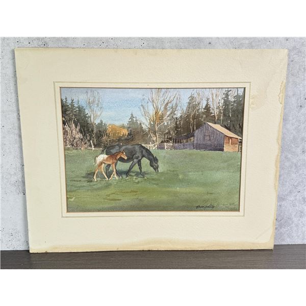 Bud Helbig Montana Cowboy Watercolor Painting