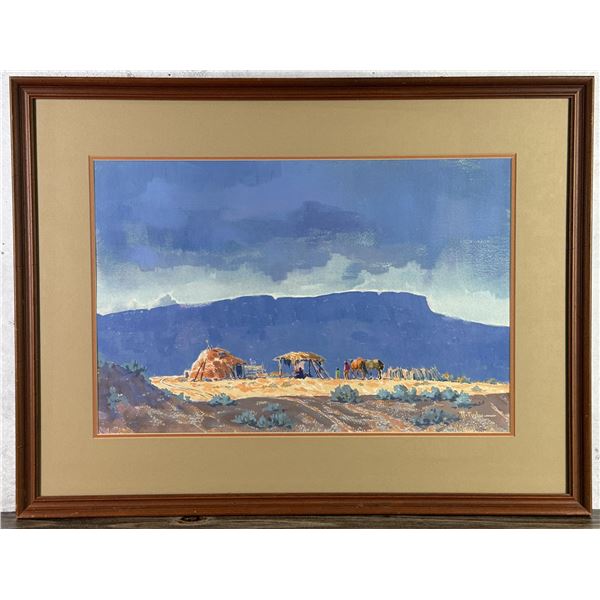 Hank Taylor Navajo Indians Watercolor Painting