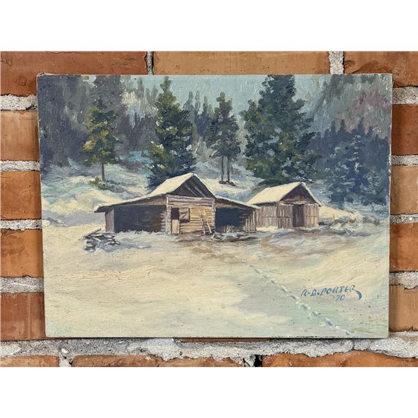 Roy Porter Montana Oil on Canvas Painting