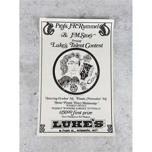 Jay Rummel Missoula Montana Lukes Bar Poster