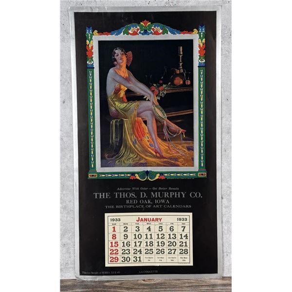 Gene Pressler Lady Moon Art Nouveau Calendar