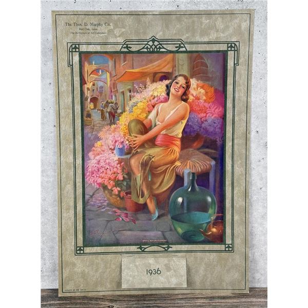 Gene Pressler Art Nouveau Flapper Calendar