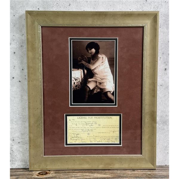 Arizona Territory Prostitution License