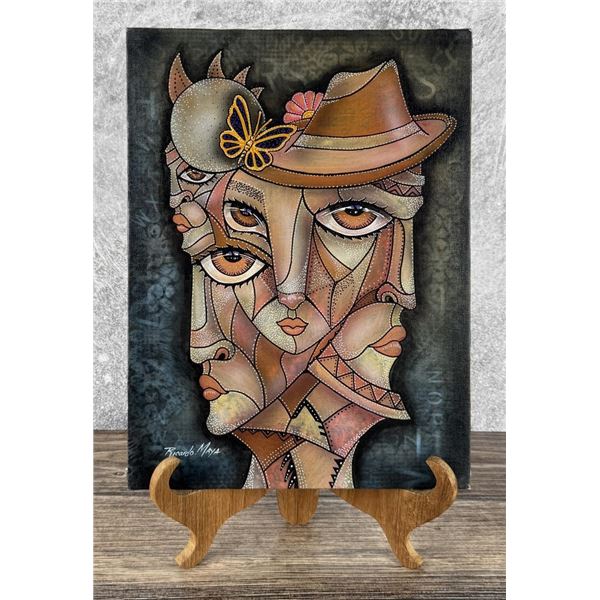 Ricardo Maya Oil on Board Painting