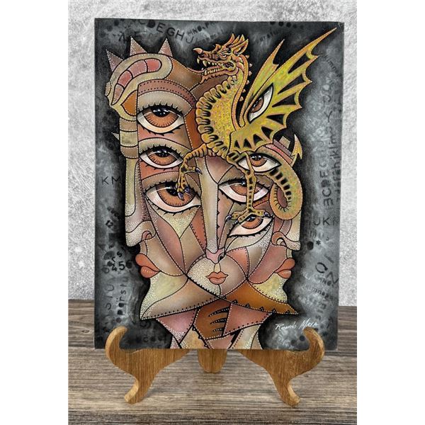 Ricardo Maya Oil on Board Painting