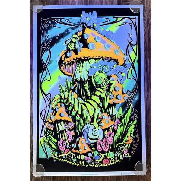 Alice Wonderland Caterpillar Black Light Poster