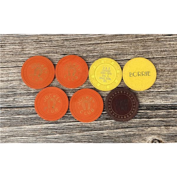 Collection of Montana Poker Chips