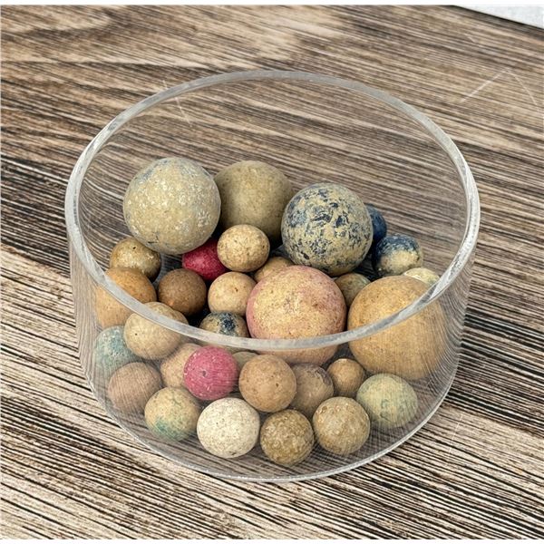 Antique Bennington Clay Porcelain Marbles