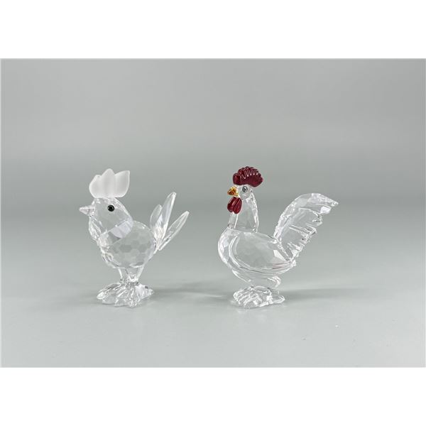 Swarovski Crystal Chicken Family