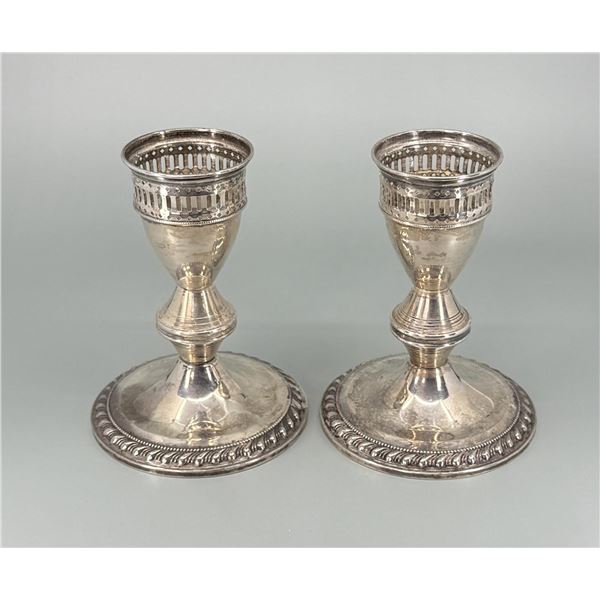 Duchin Sterling Silver Weighted Candlesticks