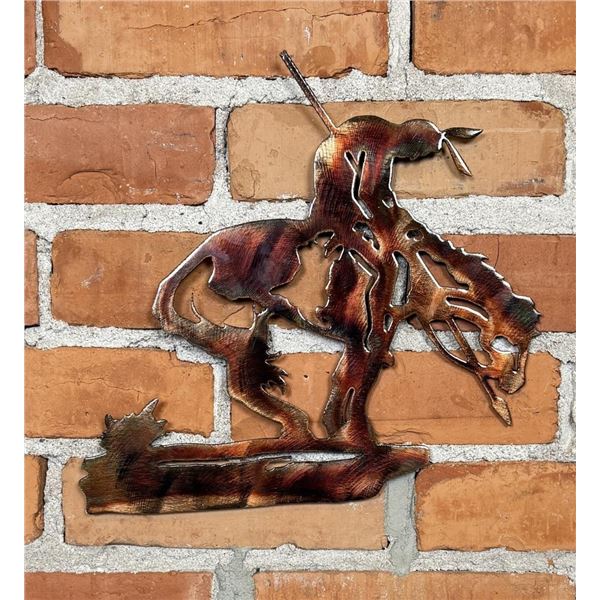 End of Trail Laser Cut Steel Sculpture