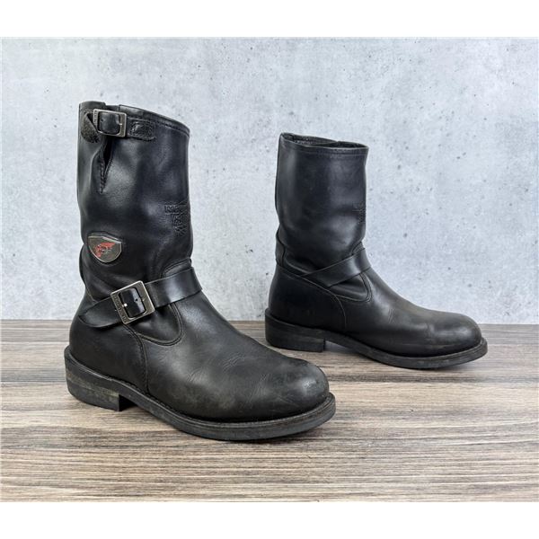 Red Wing Shoes Leather Motorcycle Boots 968