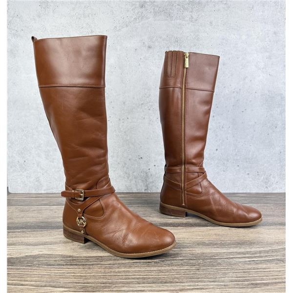 Michael Kors Rory Leather Riding Boots