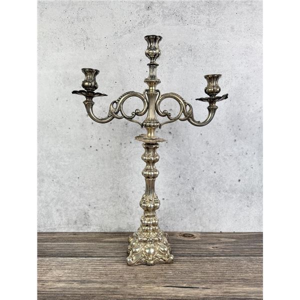 German .800 Weighted Silver Candlestick