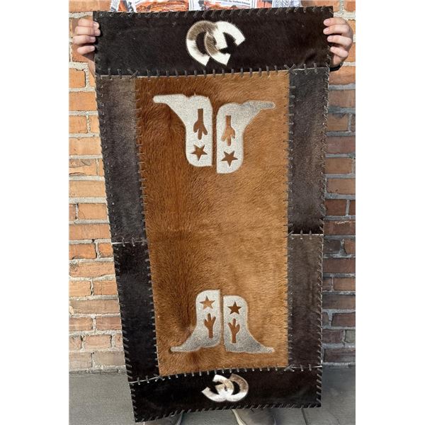 Cowhide Cowboy Gaucho Rug