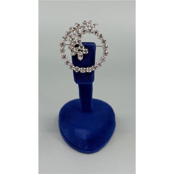 B David Costume Jewelry Rhinestone Brooch