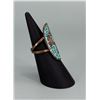 Image 2 : Trading Post Copper Turquoise Chip Inlaid Ring
