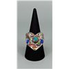 Image 1 : Tom Taylor Navajo Sterling Chip Inlay Ring