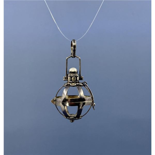 Sterling Silver Harmony Ball Cage Pendant
