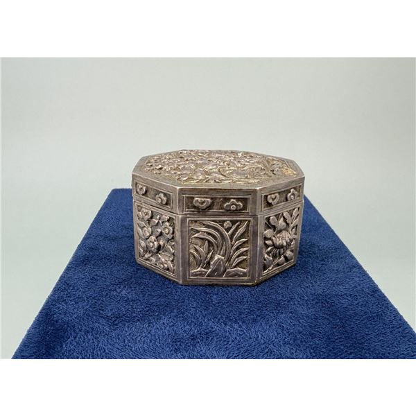 Antique Chinese Sterling Silver Box